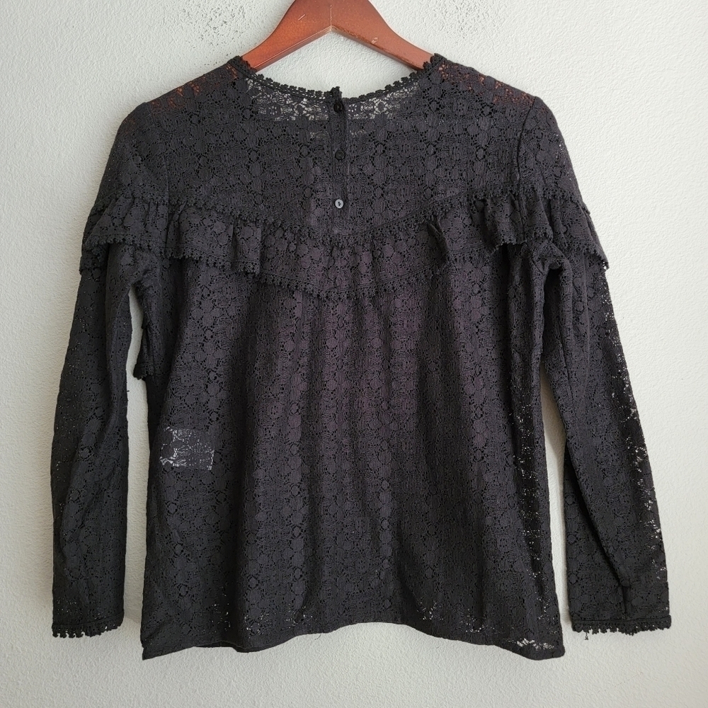 Sezane Ninon Top in Black size 38 - Picture 7 of 9